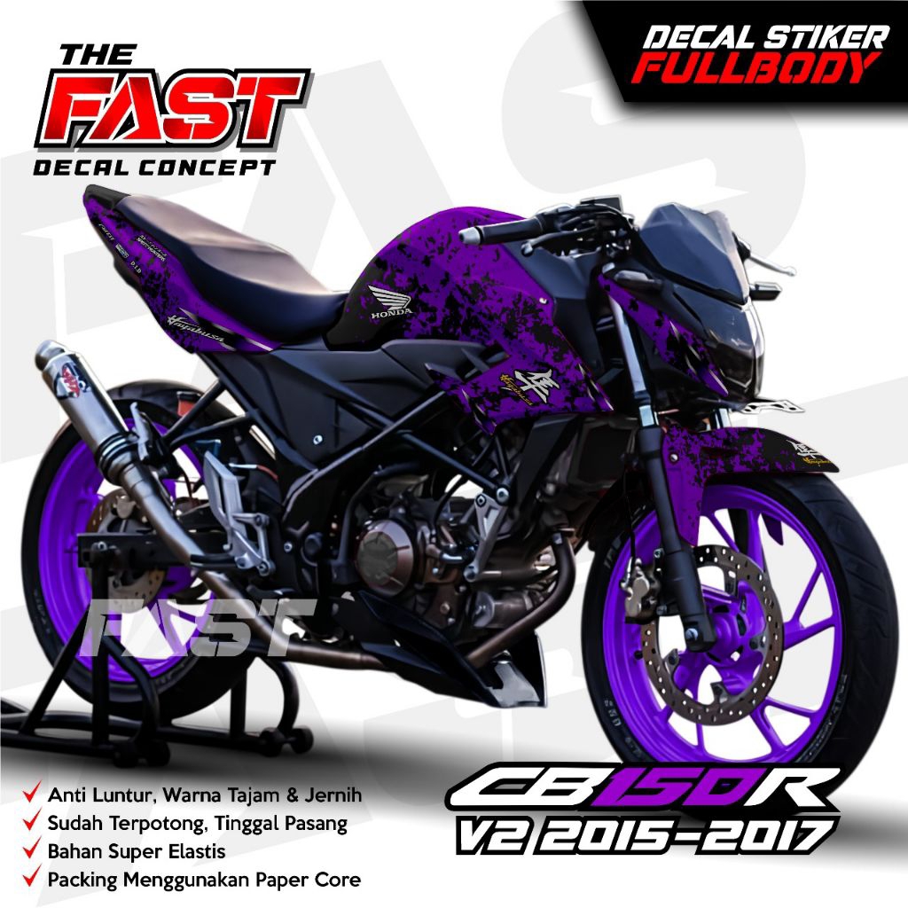 Decal Stiker Honda CBR 150R V2 2015-2017 Full Body sticker CBR V2 full body Anti air motif hayabusa 