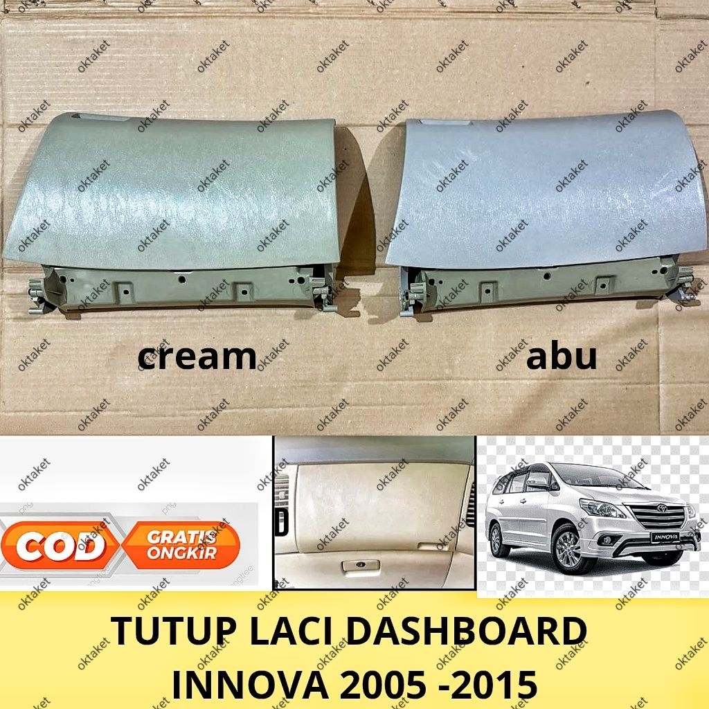 Tutup Laci Dashboard Innova 2005 2010 2012 2015 Cream & Abu