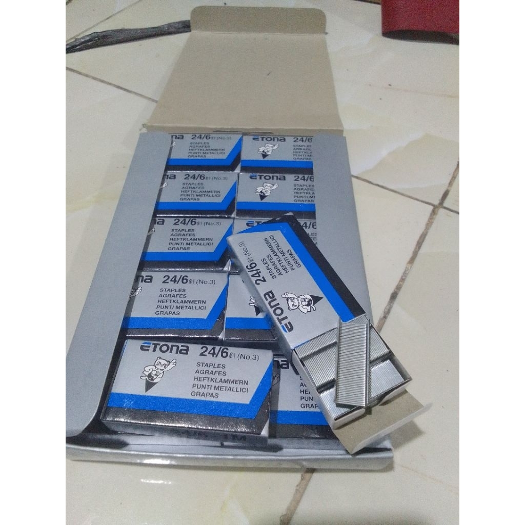 

Isi Staples Etona 23/13 – Kuat & Tajam untuk Jok Motor, Kayu, Sofa