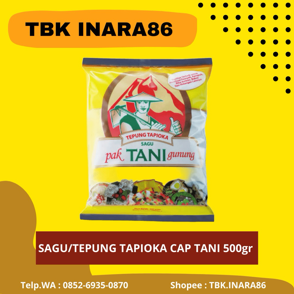 

Sagu Tapioka Tani Cap Orang Tani 500gr – Tepung Sagu Tapioka Asli
