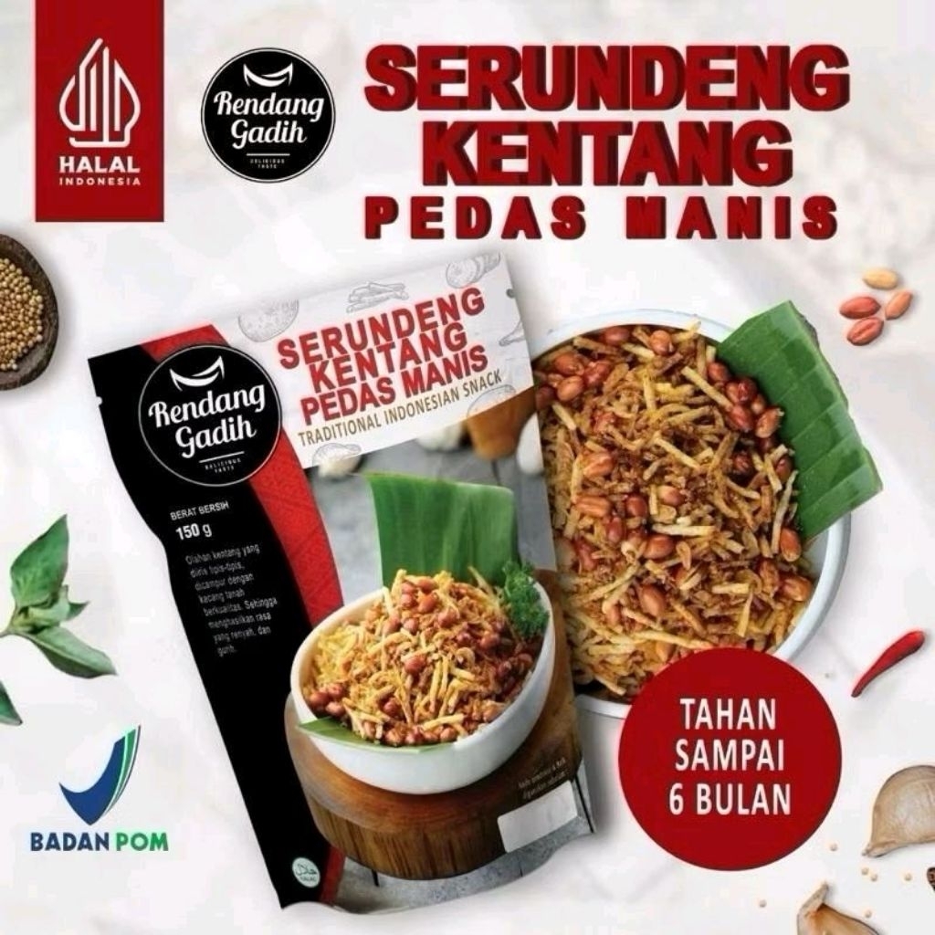

Serundeng Kentang - Rendang Gadih Makanan Siap Saji Khas Minang Asli Padang Payakumbuh