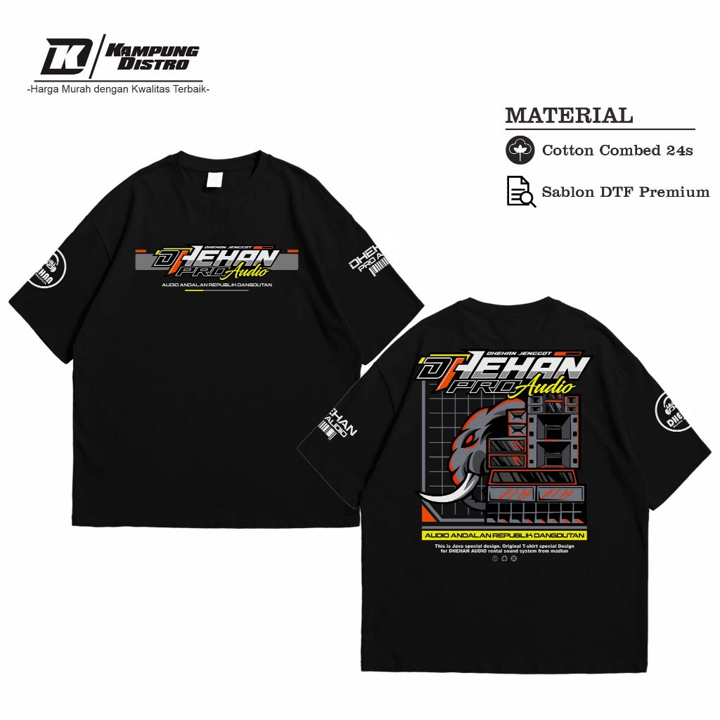 Kaos Dhehan Audio Pro New Artikel Baju Racing Pria Wanita Tshirt Cotton Combed 24s