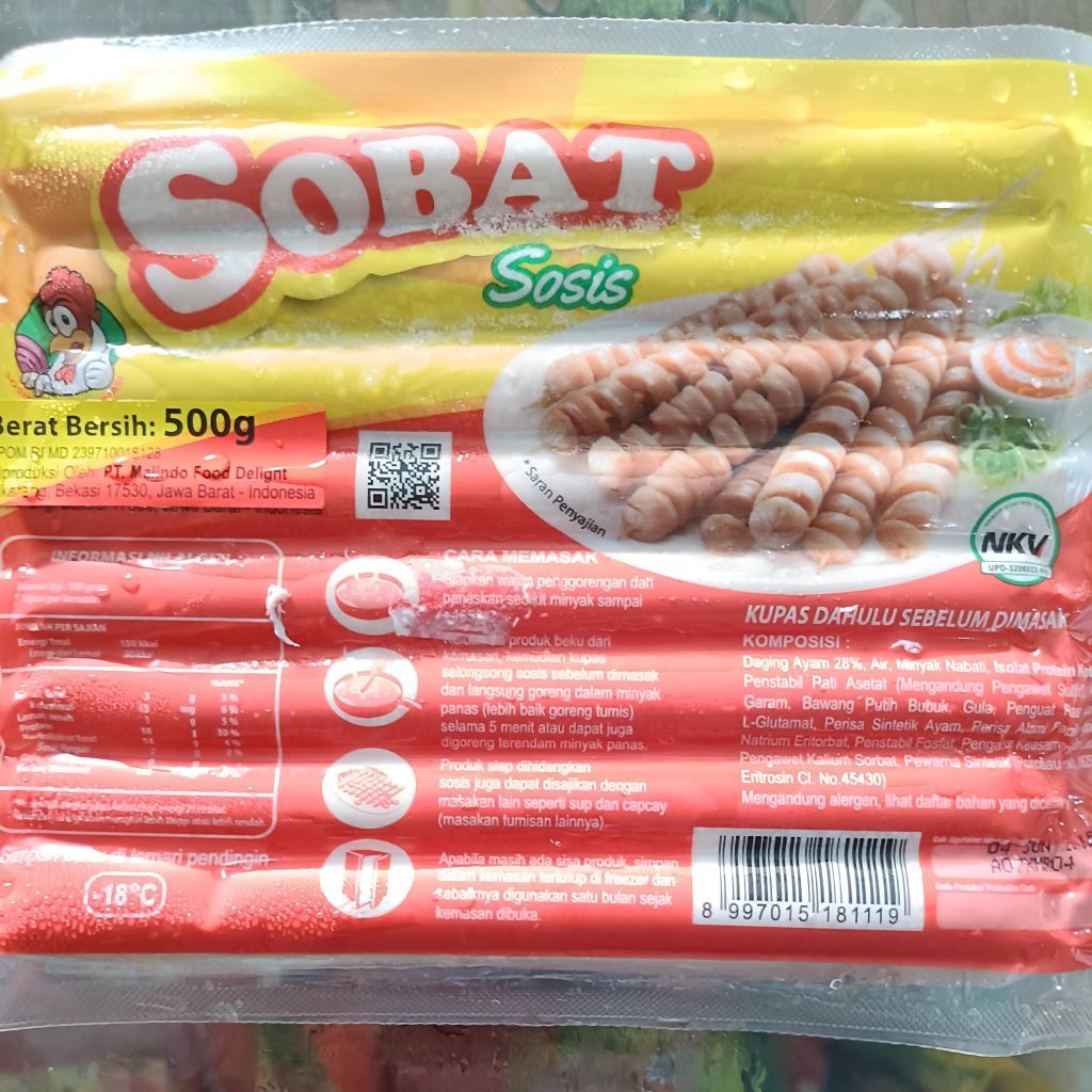 

SOSIS SOBAT CHICKEN 500GR