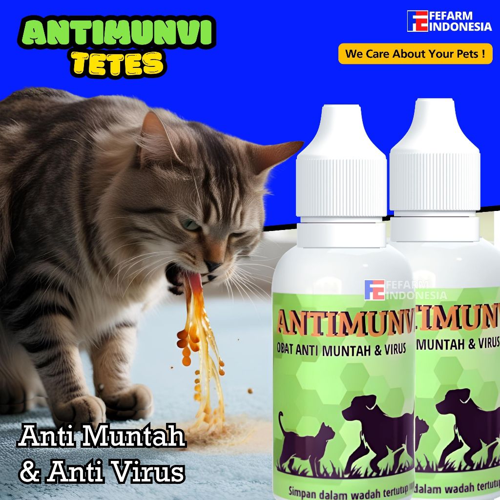 Antimunvi Anti Muntah Kucing Anjing FEFARM