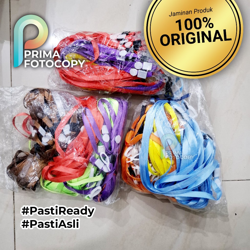 

Tali Lanyard 1cm 1 jari tali id card biru hitam merah hijau kuning abu abu Model Kait Lipat Id Card Lanyard 1cm Jepit Karet Tali Nylon Name Tag Karet Lipat