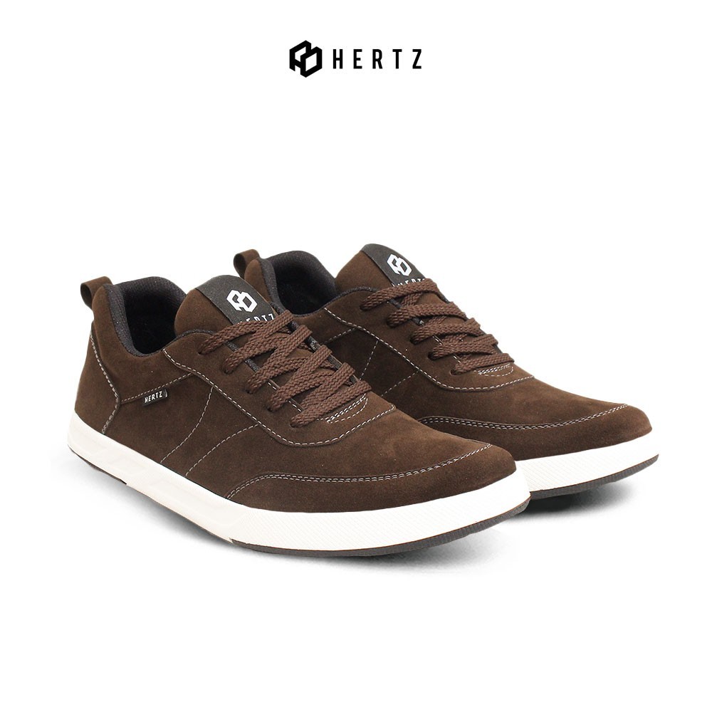 Hertz - Sepatu Sneakers Pria H 4192 Brand Hertz Sepatu Casual Pria Hangout Kuliah Kerja Acara Warna 