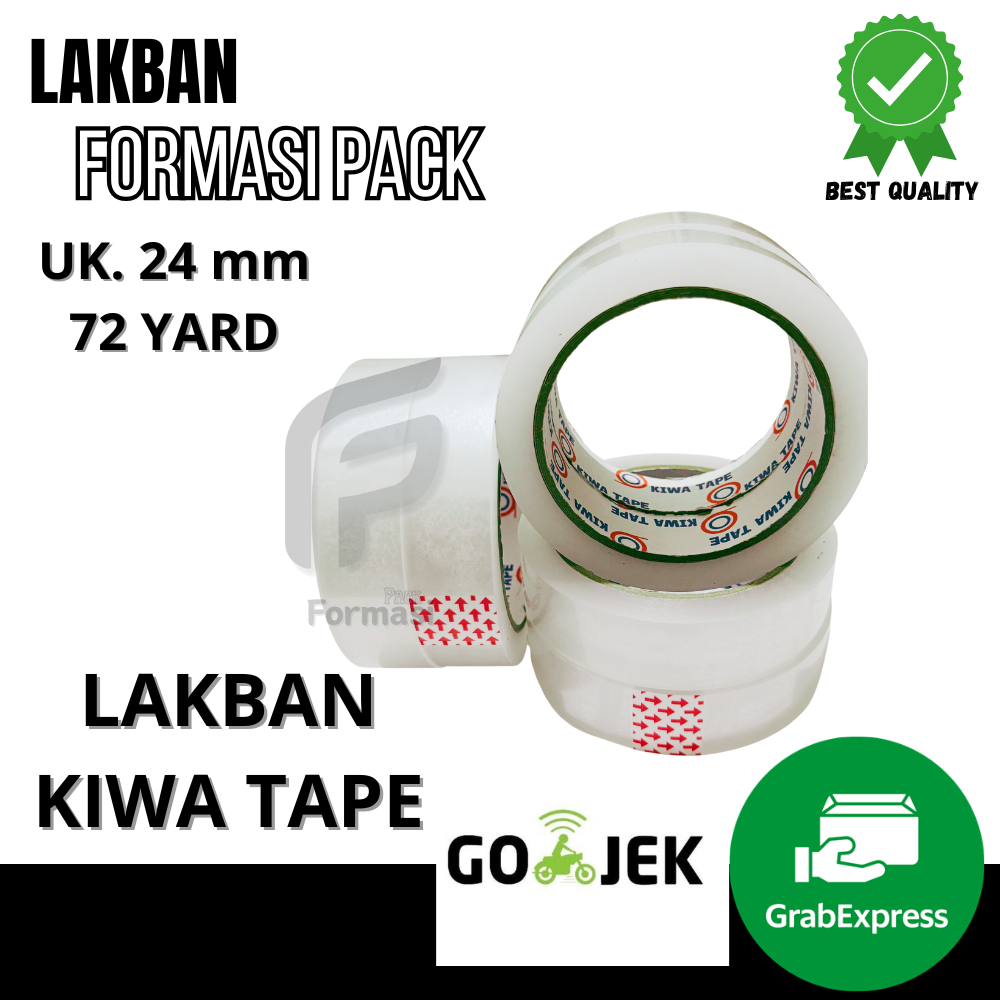 

LAKBAN KIWA TAPE 24MMX72YARD (6pcs) PALING MURAH BERKUALITAS