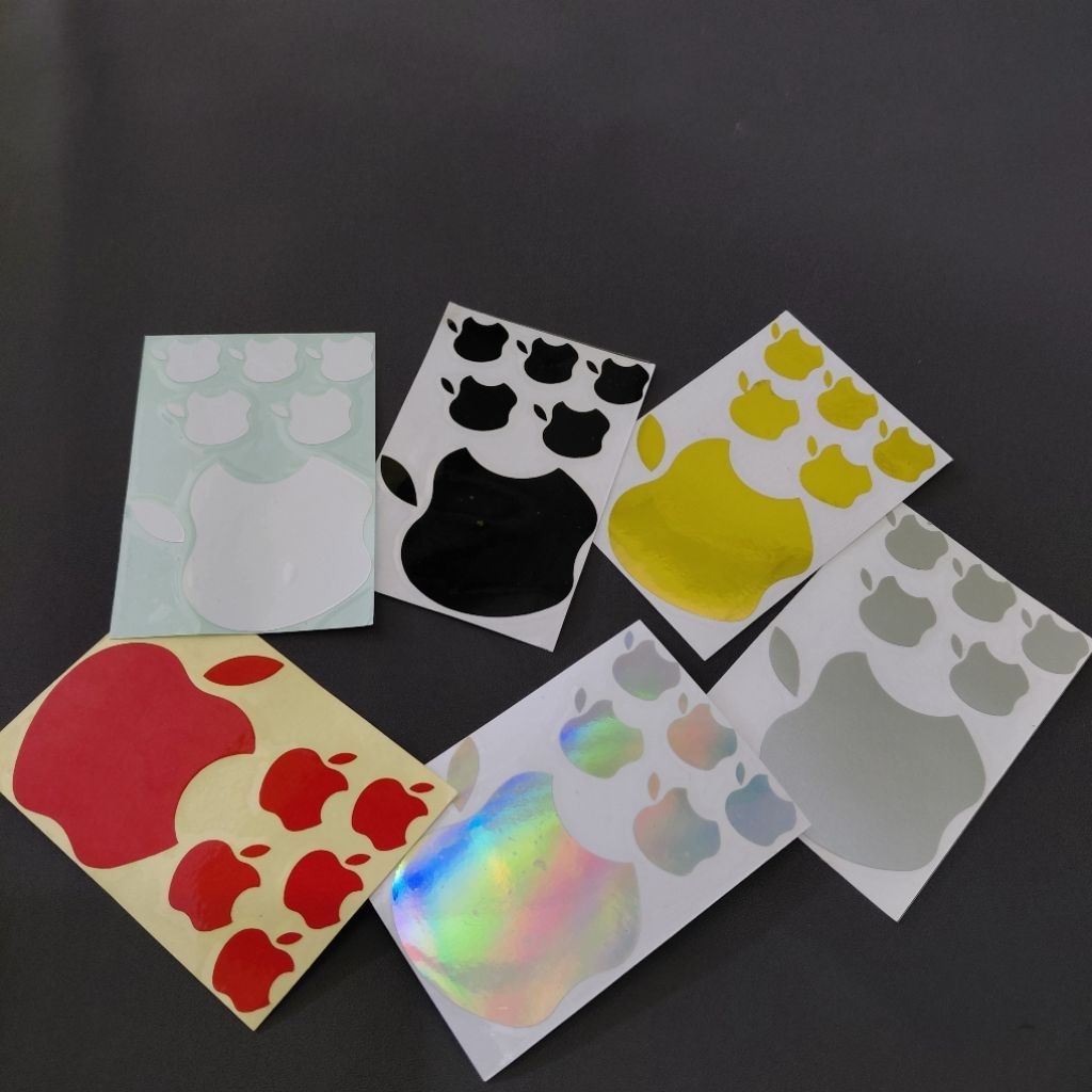 

Stiker cutting apple apel iphone sticker hp reflective