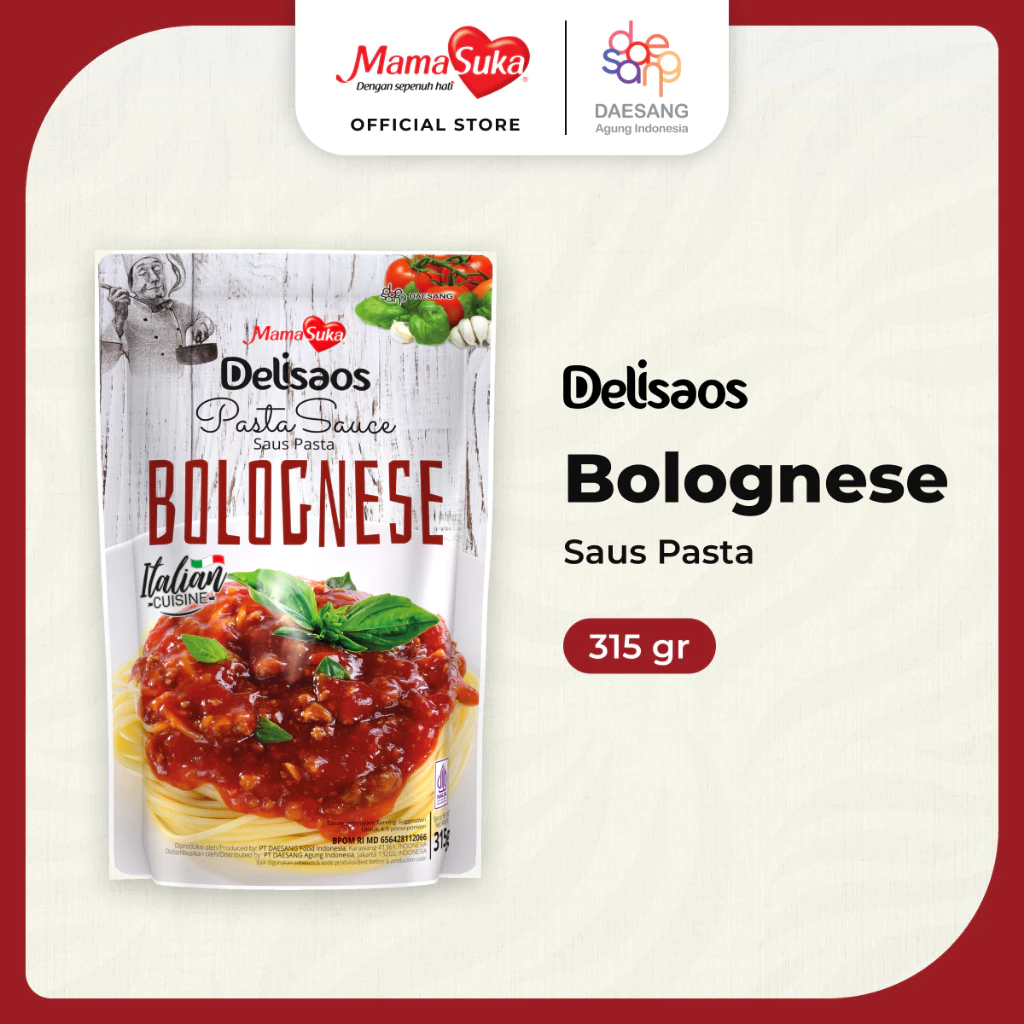 

MamaSuka - Delisaos Bolognese Sauce 315gr (Sauce Pasta)