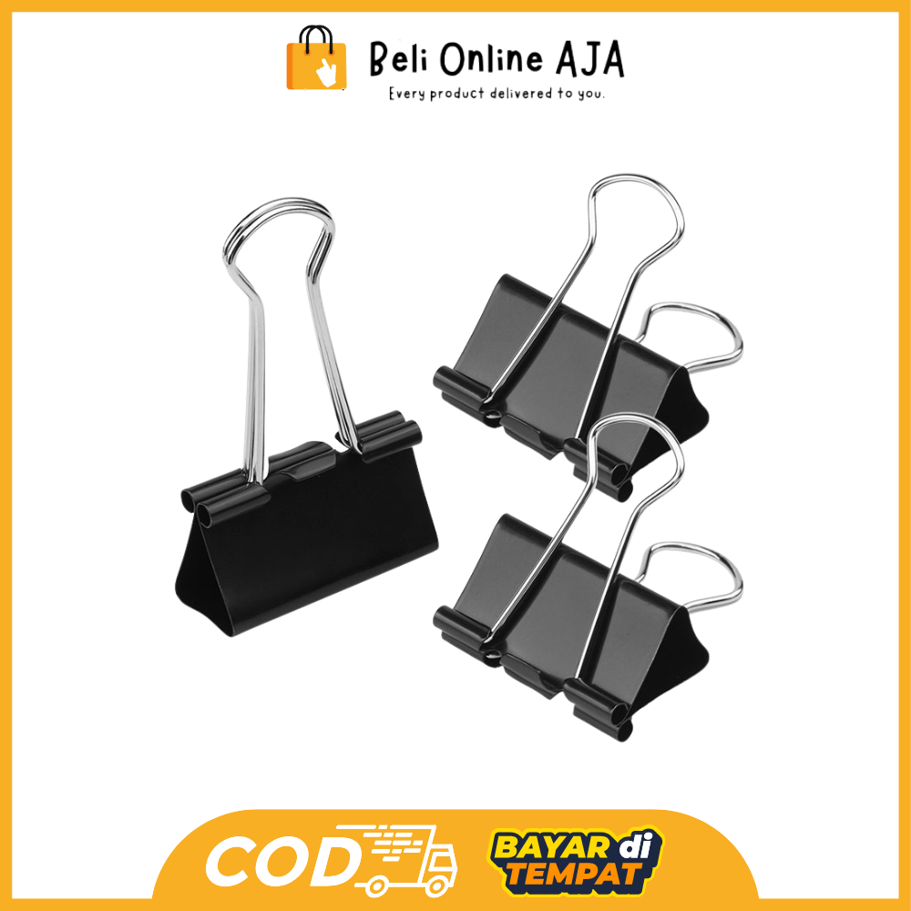 

BOA DELI046 Klip Binder / Binder Clip - Hitam&Black 24/Tube 32mm E8563A Y1685