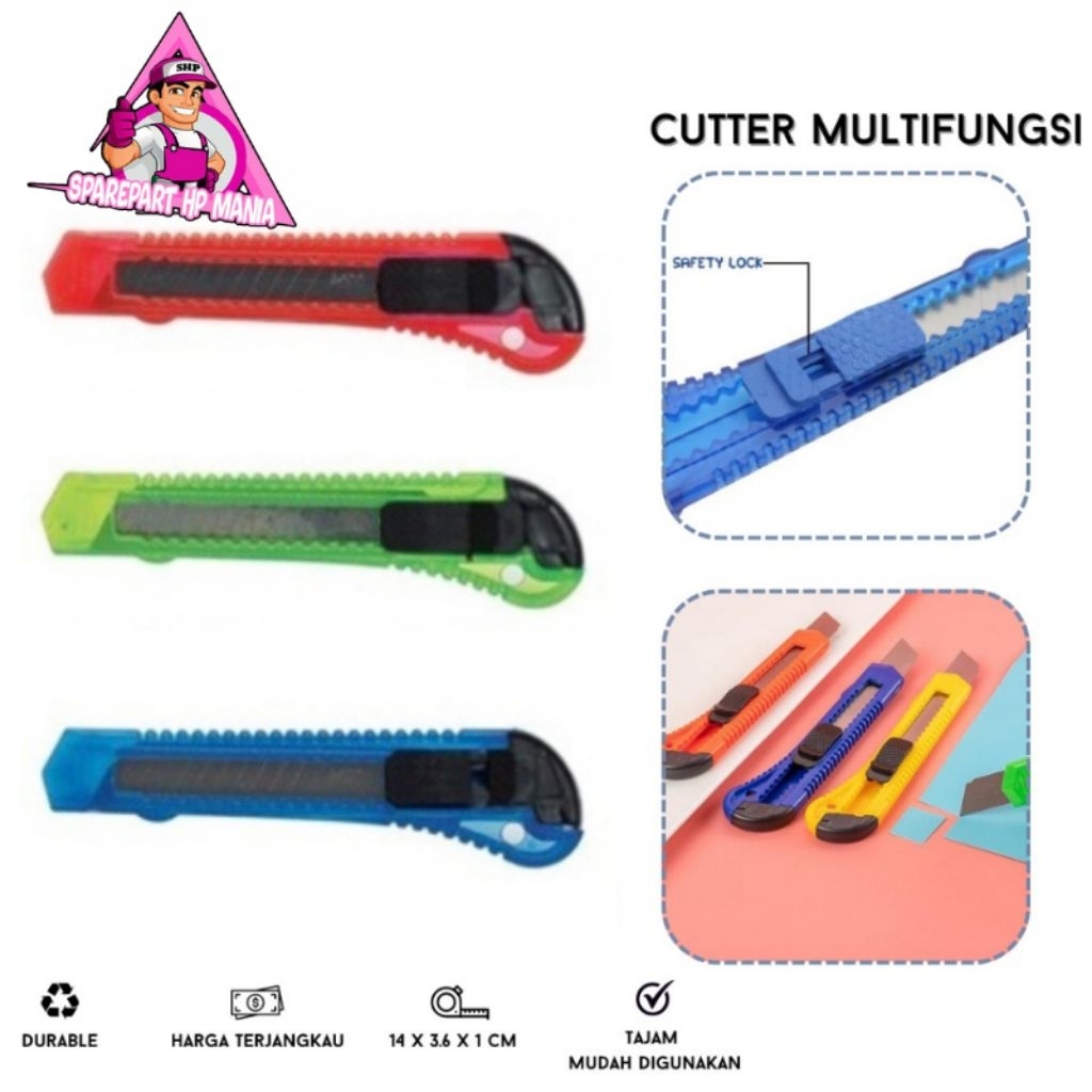 

CUTTER BESAR PISAU CUTER TAJAM PEMOTONG MULTIFUNGSI