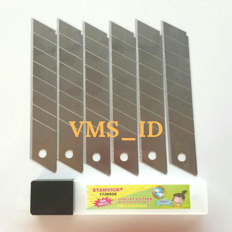 

Refill Isi Cutter - Isi Ulang Cutter atau Mata Pisau STAMVICK 6pcs