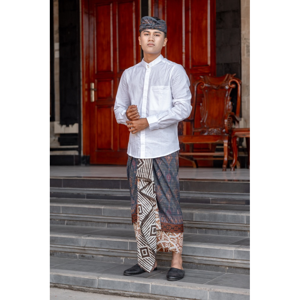 Saputan + Udeng Endek Ektra Alam