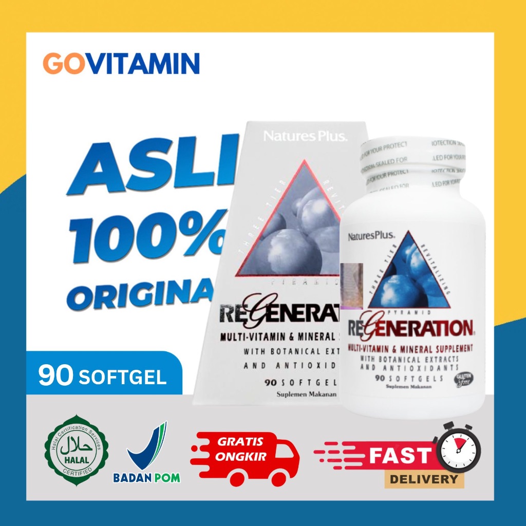 Natures Plus Regeneration (90 Softgel) - Multivitamin dan Mineral