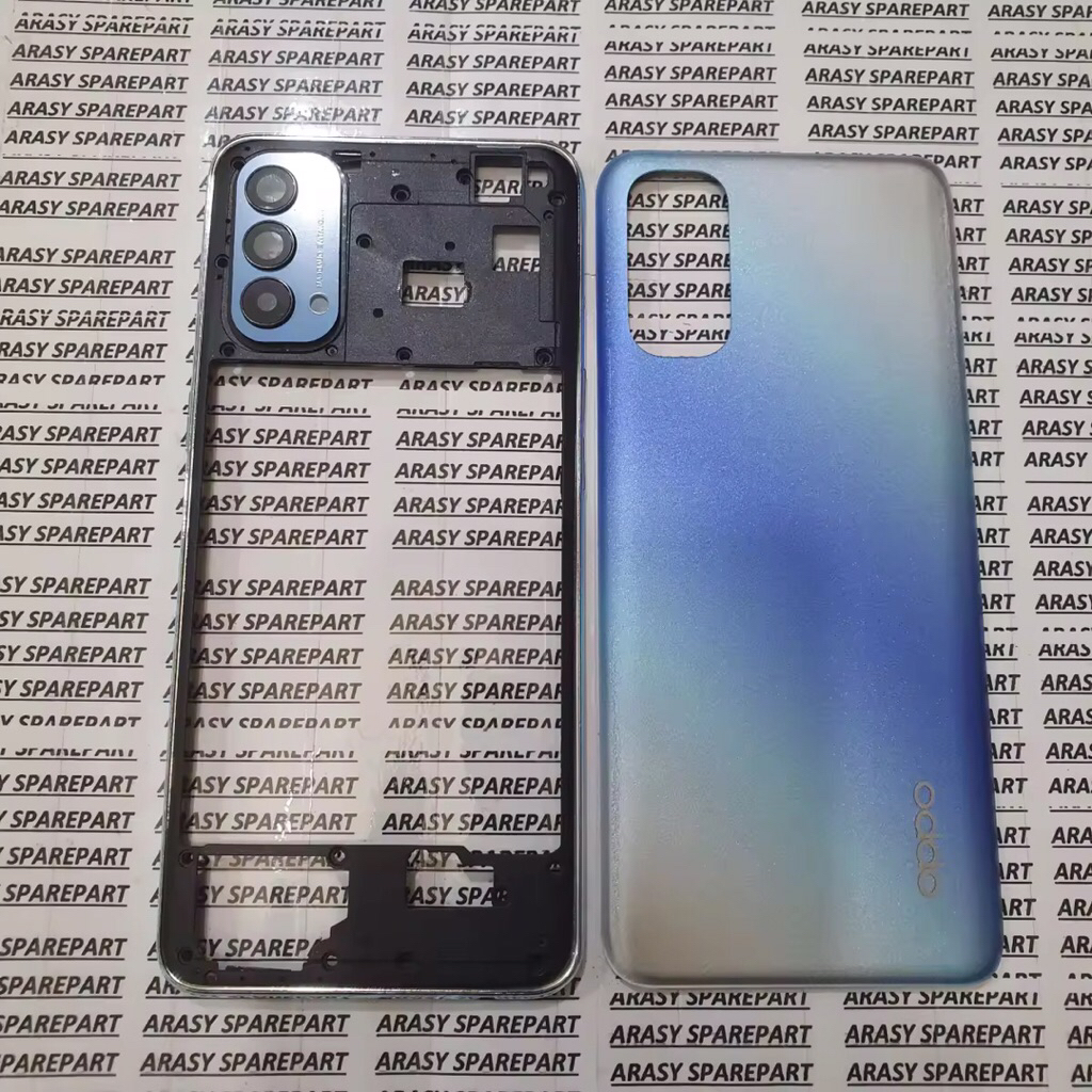Kesing Casing Housing Fullset Oppo Reno 4 4g Bazel + Backdoor