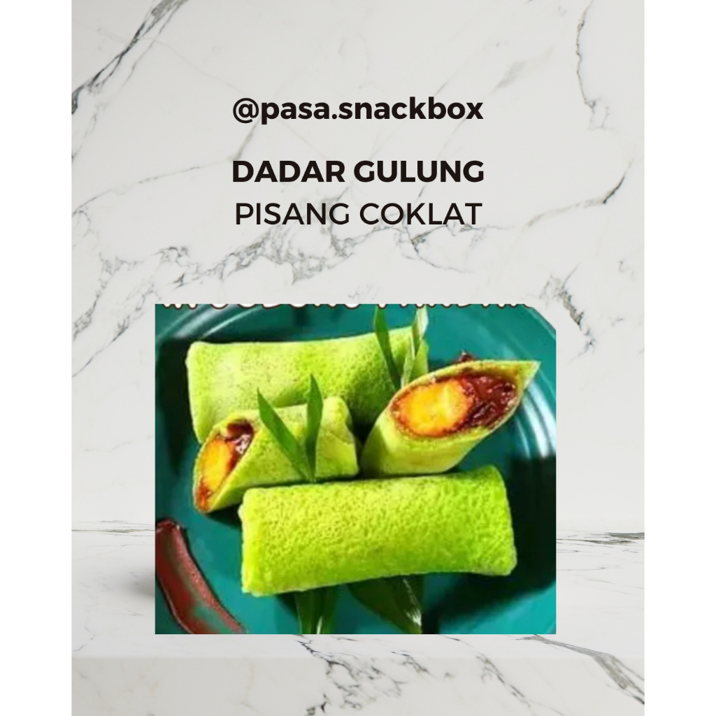 

Dadar Gulung Pisang Coklat - PASA Snack box Jajanan pasar tradisional, Snack meeting, Arisan, Hampers