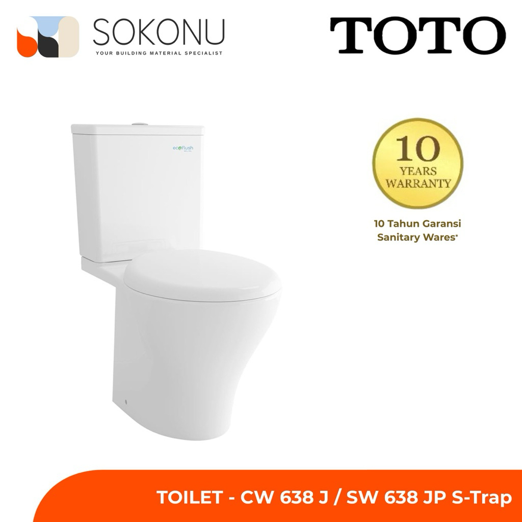 TOTO Toilet - CW638J / SW638JP S-Trap