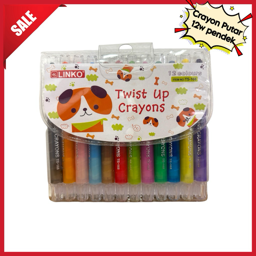 

TWIST KRAYON CRAYON PUTAR 12 WARNA PENDEK KARAKTER MURAH
