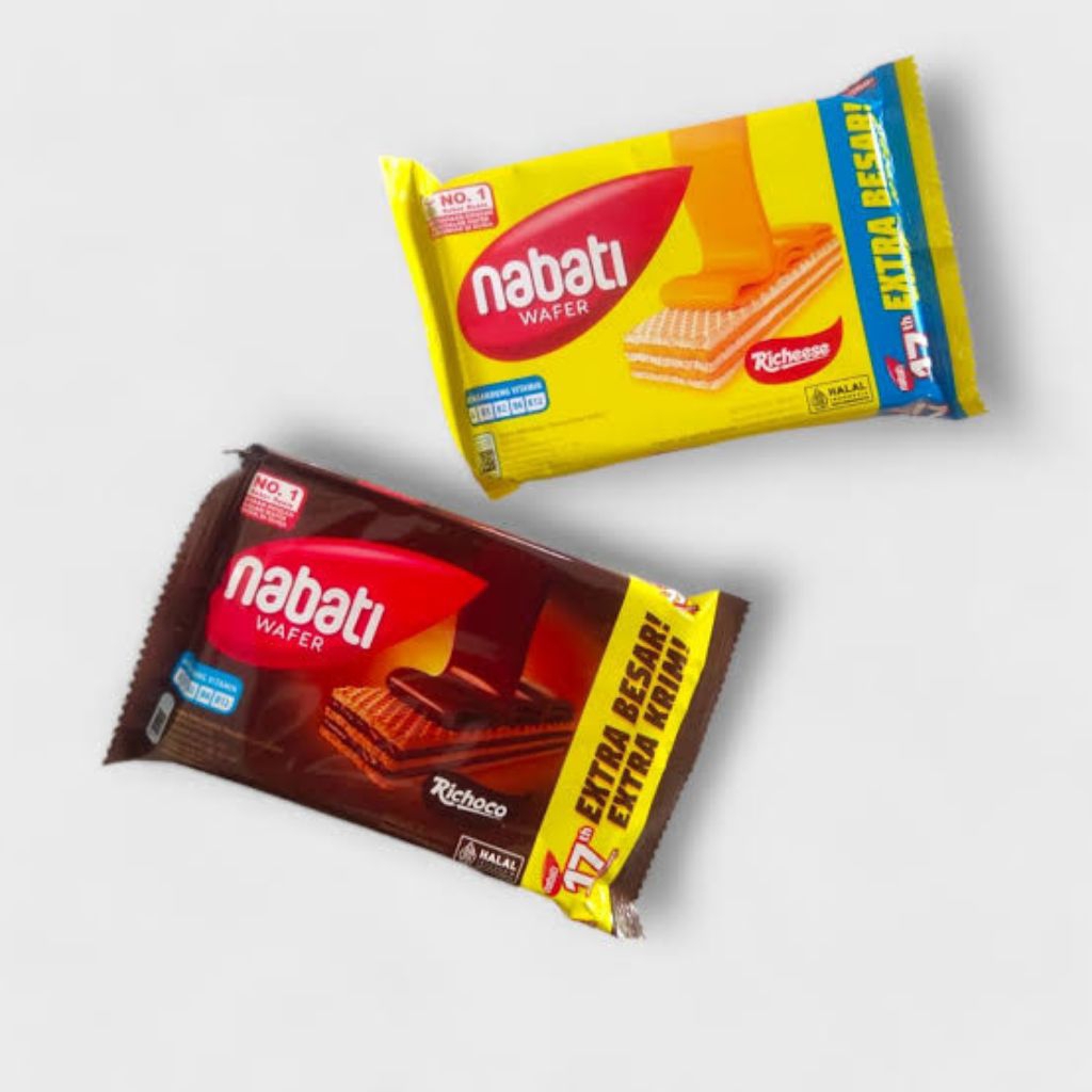 

Nabati Wafer Keju dan Coklat M1 2000an Paling Laris No.1 di Dunia harga Satuan
