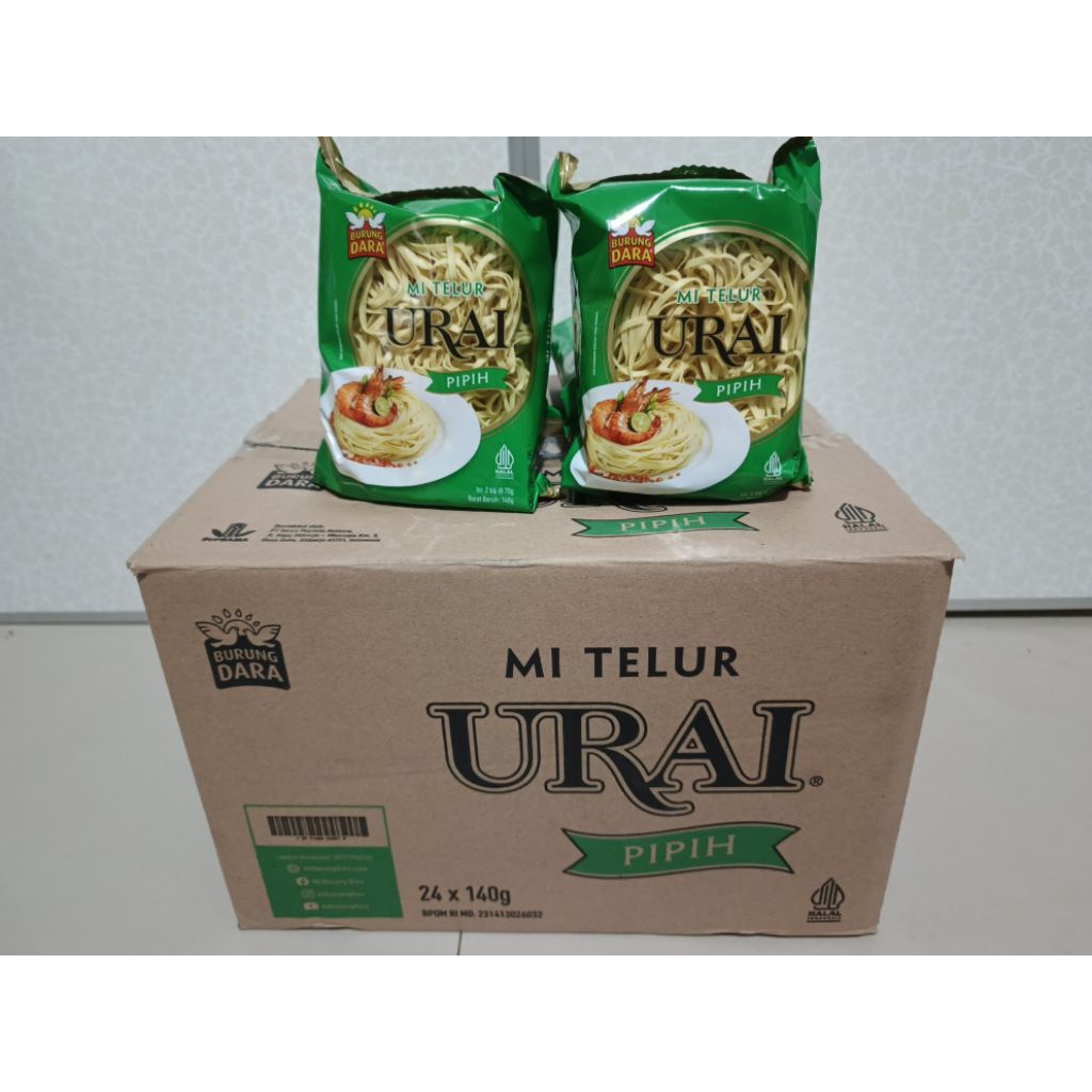 

Mie Urai Pipih Cap Burung Dara