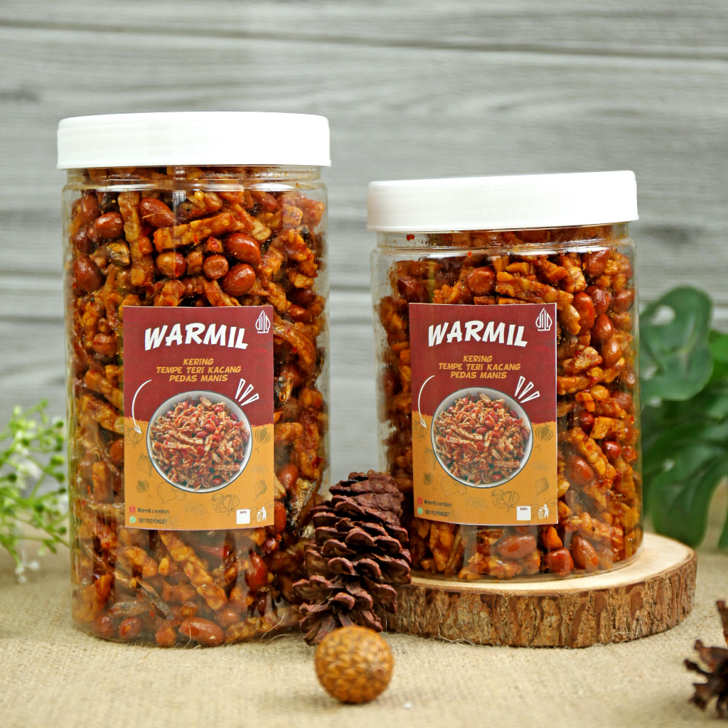 

Teri Kacang tempe Manis Gurih Pedas / Makanan Instan Tanpa Pengawet / Lauk Instan