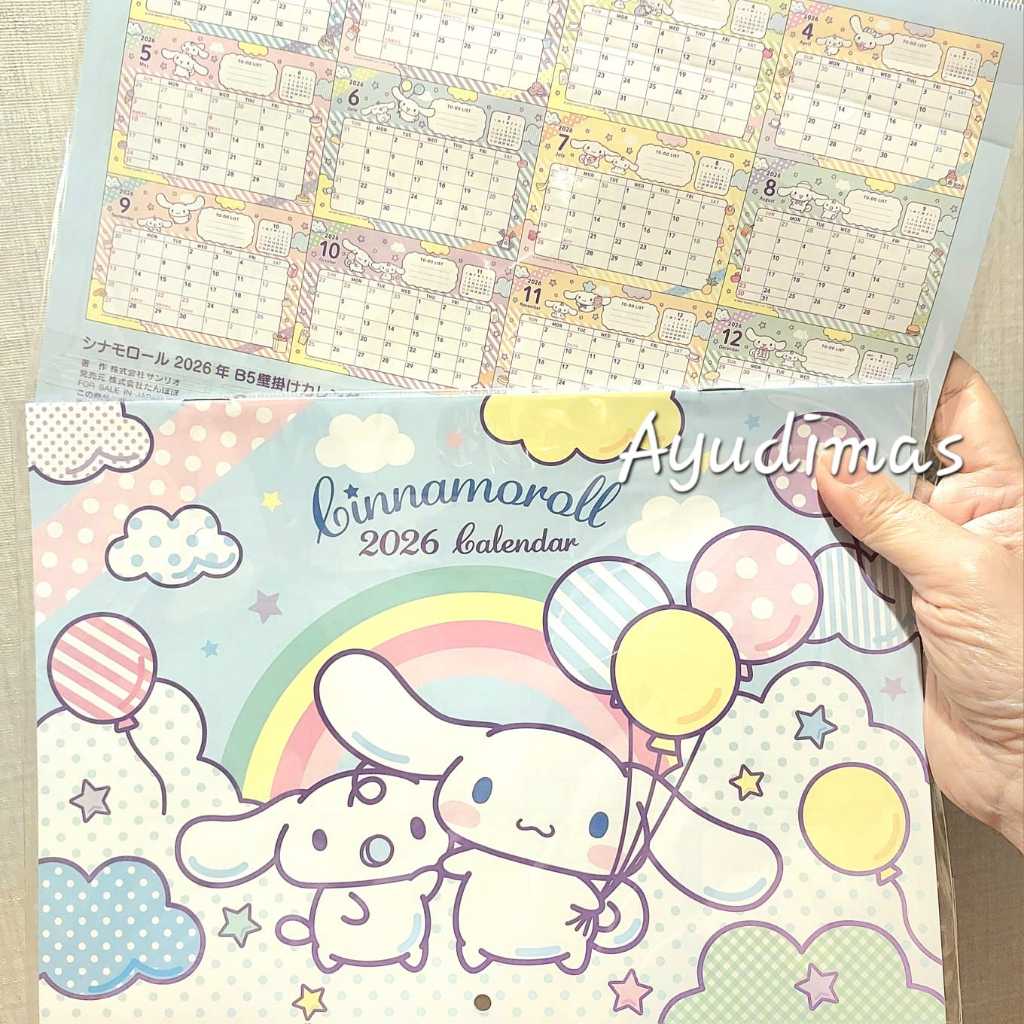 

Sanrio Hanging Calendar - Kalender Gantung - Cinnamoroll