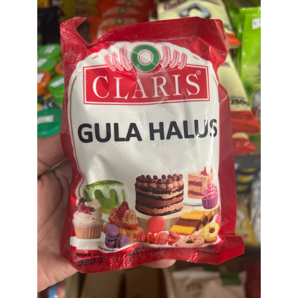 

Gula halus merek CLARIS berat 250g