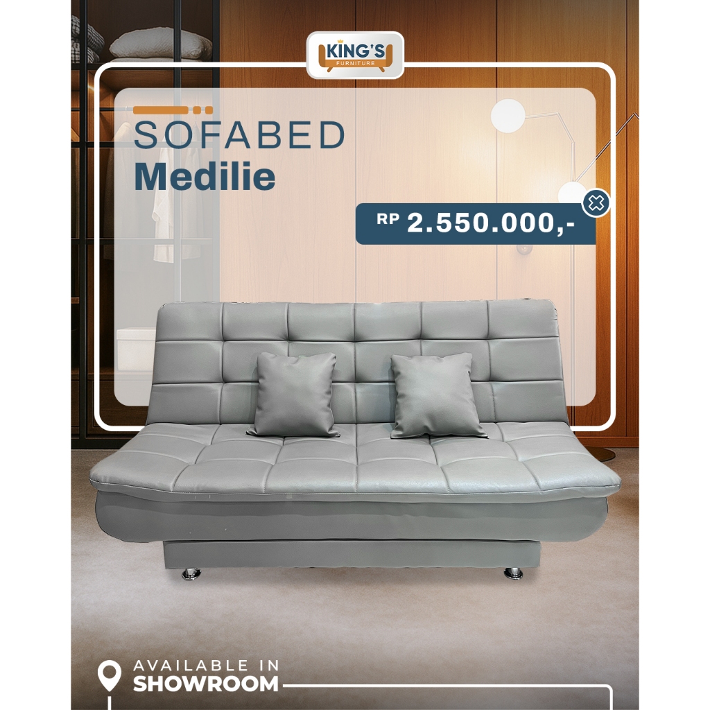 KINGS FURNITURE PONTIANAK SOFABED MEDILIE- SOFABED MODERN- SOFABED 2IN1-SOFABED KEKINIAN
