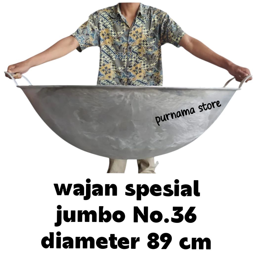 Wajan Kuali Kancah Besar Penggorengan spesial No.30-36 Wajan Anti Lengket Aluminium Tebal Kualitas