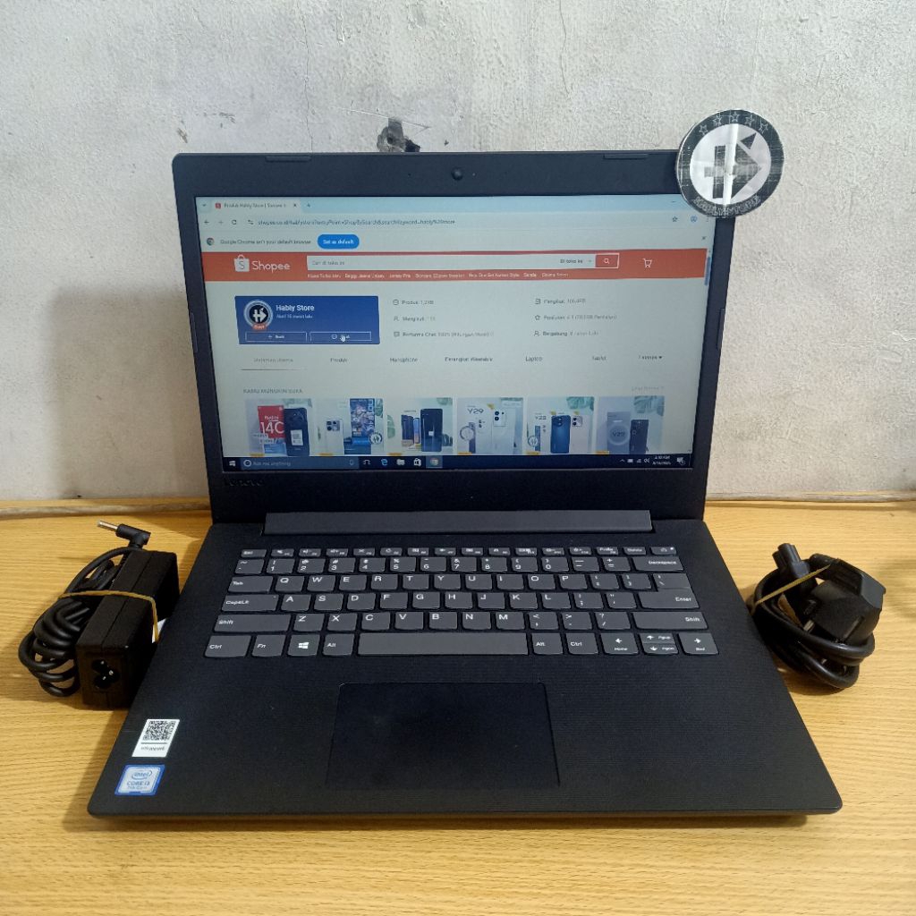 LAPTOP LENOVO 81H6 CORE i3 7020U 4GB 14 INCH SECOND MULUS BERGARANSI