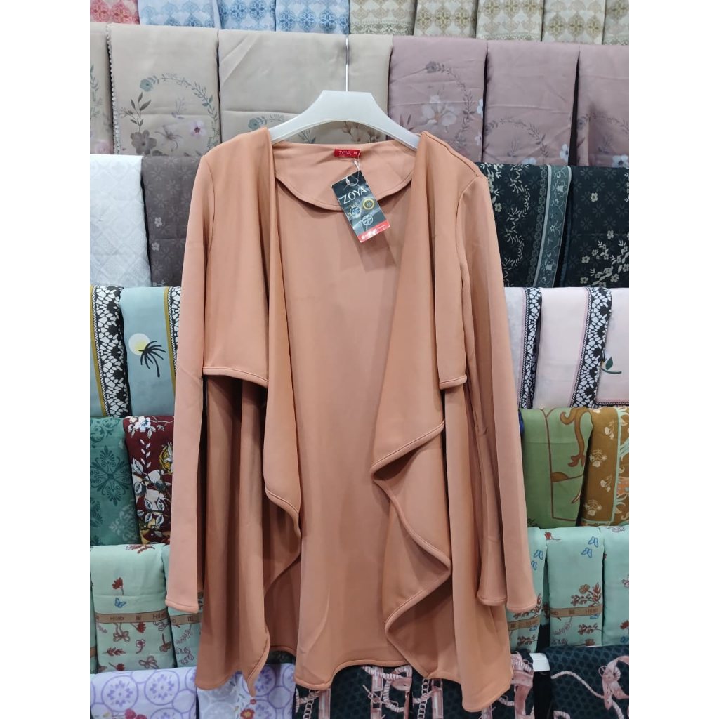 Zoya DANITA OUTER peach atasan vest cardigan promo zoya