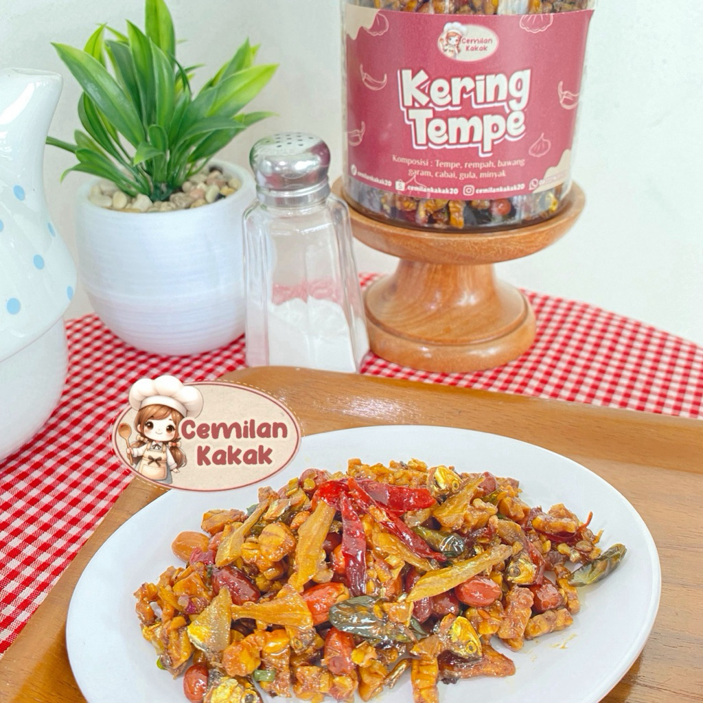 

Kering Tempe Teri Kacang Cemilan Kakak (350g)