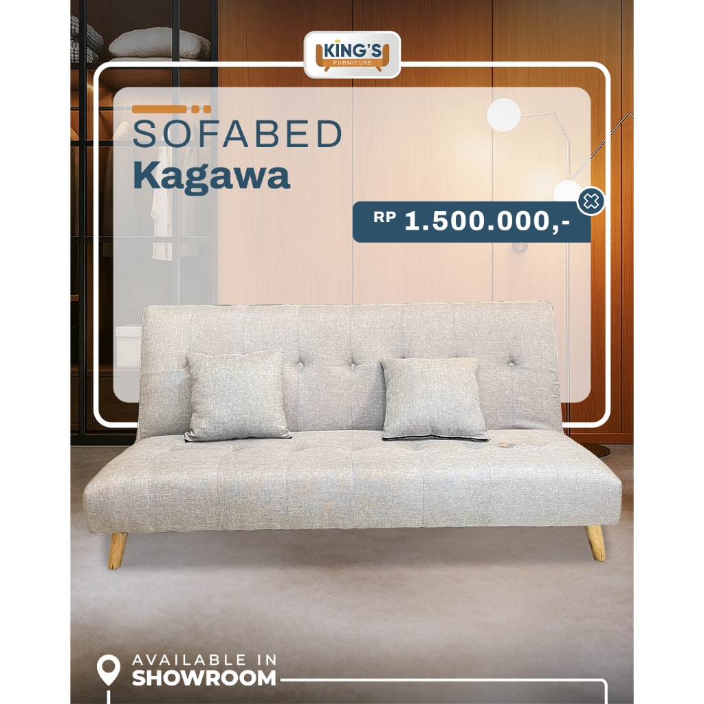 KINGS FURNITURE PONTIANAK SOFABED KAGAWA - SOFABED 2IN1- SOFABED MURMER- SOFABED FAMILY- SOFABED COZ