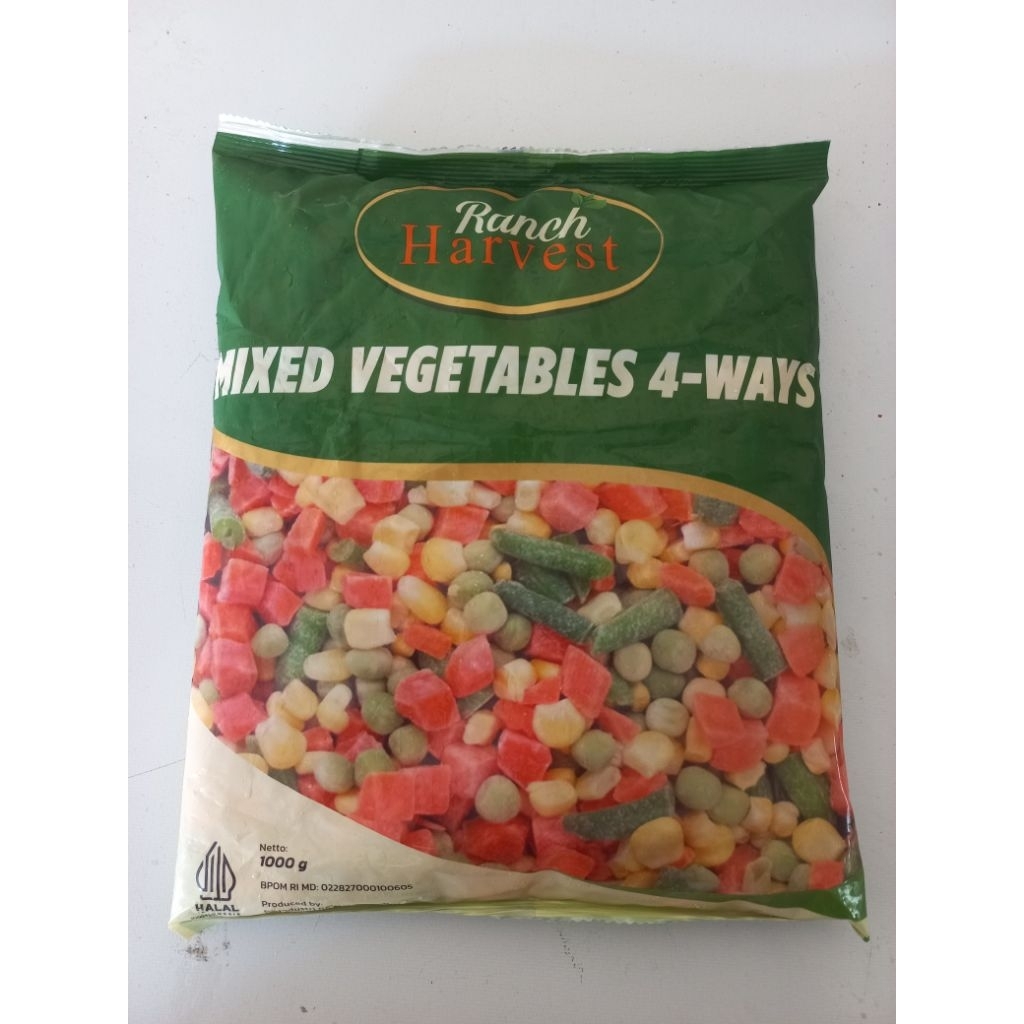

Mix Vegetable Ranch Harvest 4Way Kemasan 1kg
