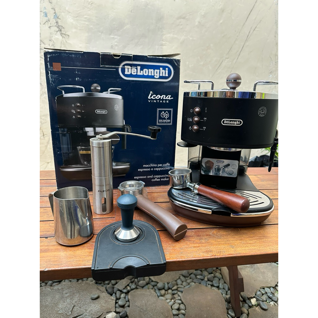 Mesin kopi espresso Delonghi Icona plus bonus