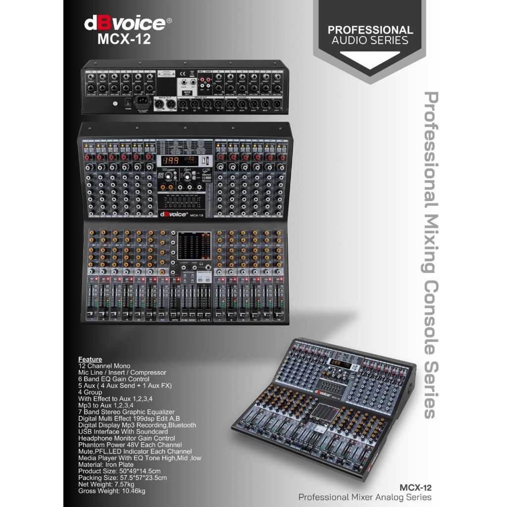 MIXER DBVOICE MCX12 MCX 12 ORIGINAL