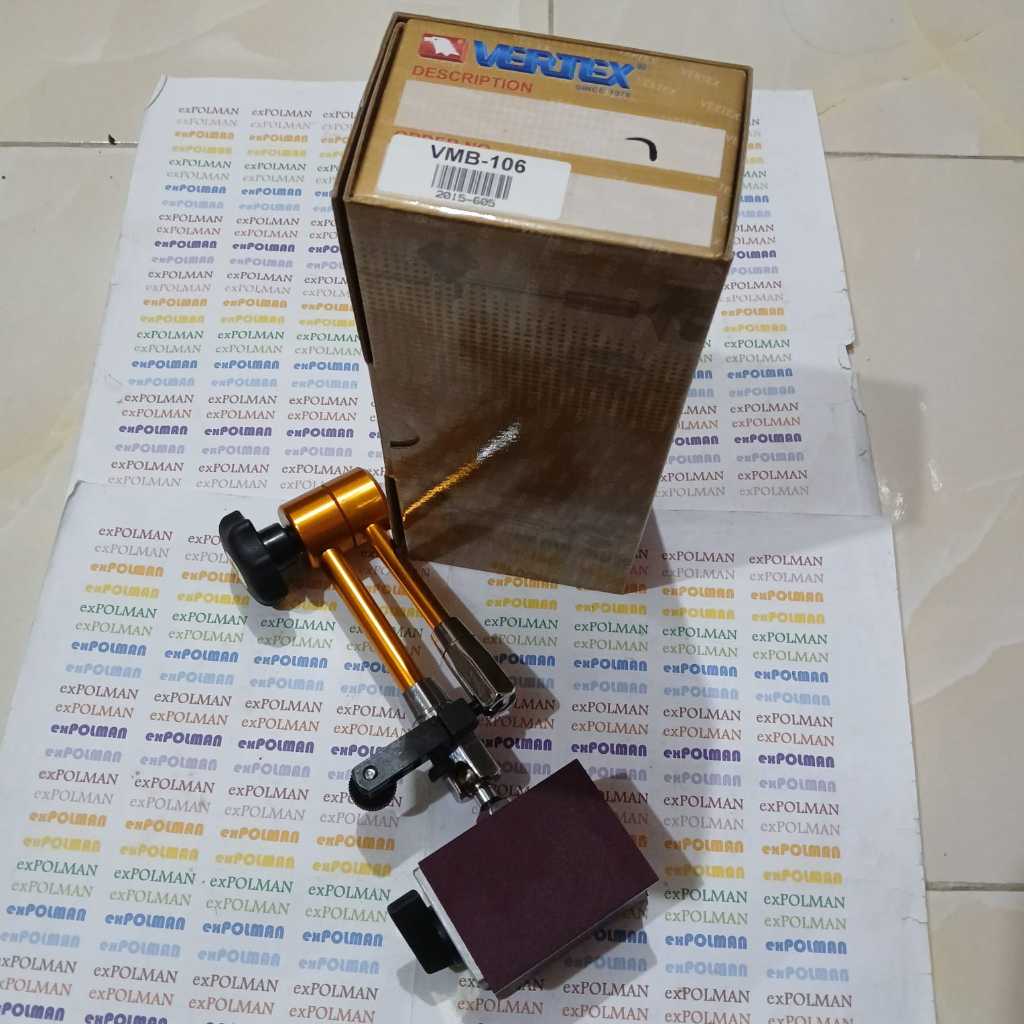 Magnetic stand / magnetic base untuk dial indicator VERTEX type VMB-106