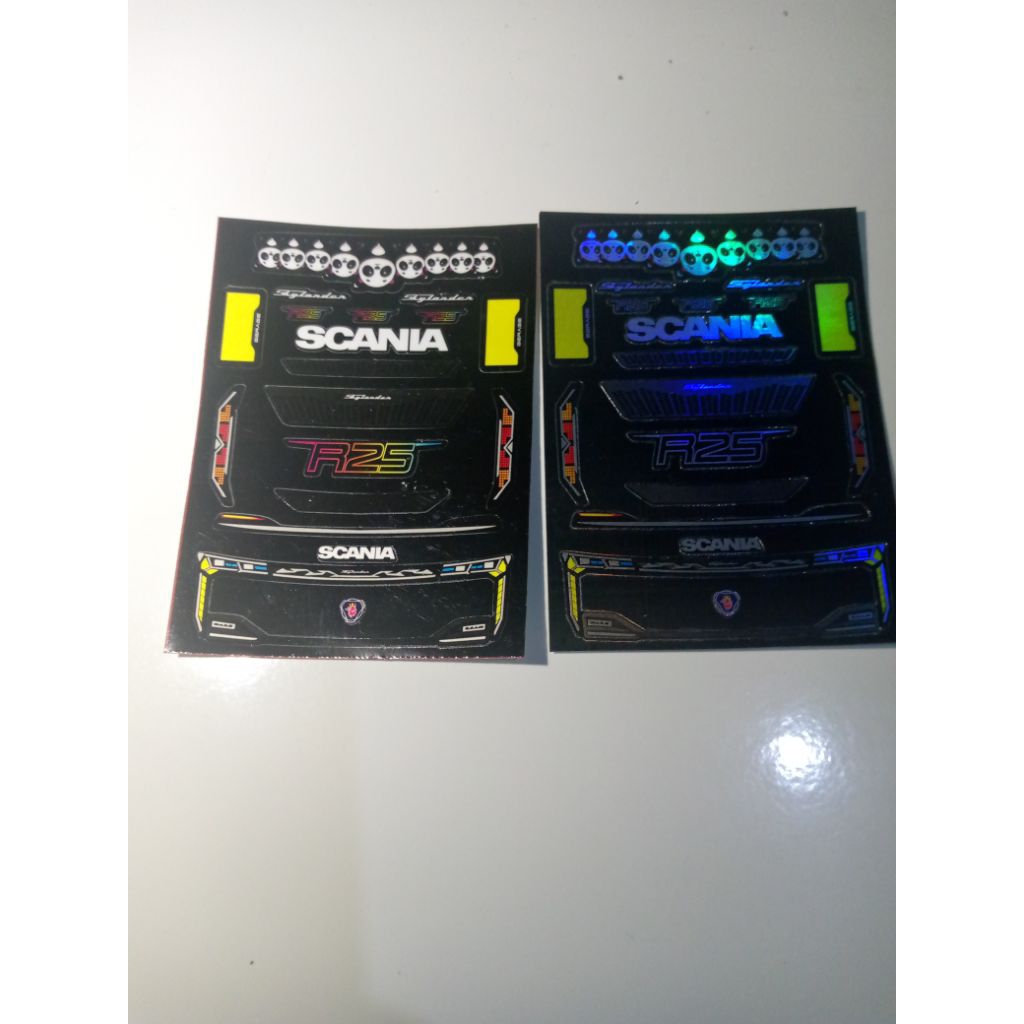 stiker headlamp SKYLANDER R25 terbaru,untuk miniatur bus Rkc