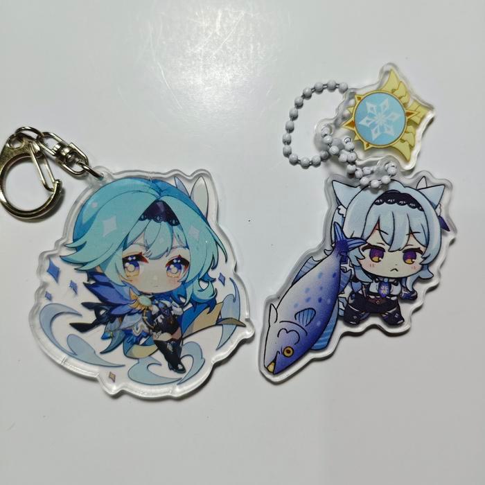 Eula Genshin Impact Cryo Gachi Gantungan Kunci
