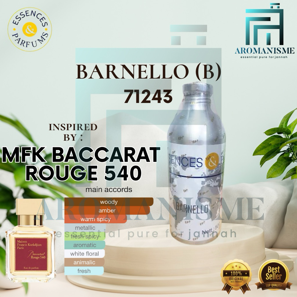 Bibit Parfum Searah Baccarat By Essences Barnello Grade (B) Segel 500Ml