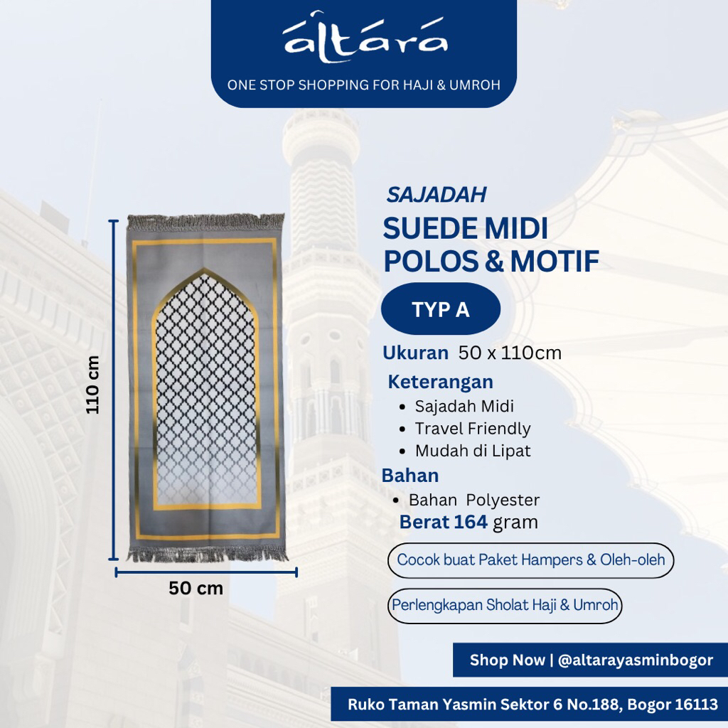 Sajadah | Sajadah suede midi | Sajadah ramping | Sajadah polyester | sajadah warna pastel  Sajadah t