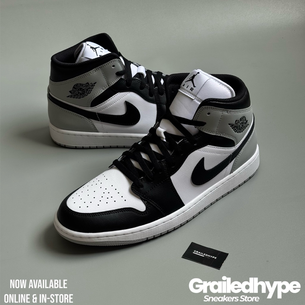 Air Jordan 1 Mid Light Smoke Grey Barons