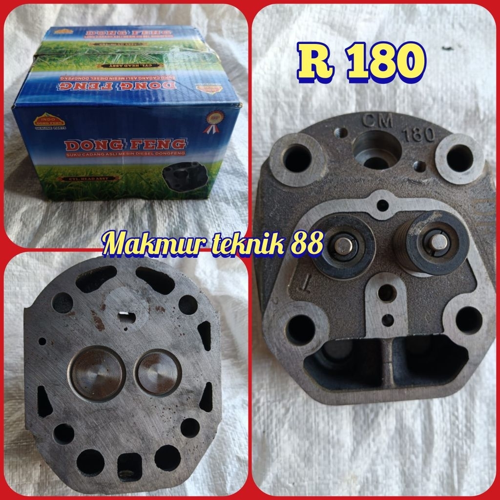 Cylinder head Assy mesin diesel Dongfeng R180 ASLI DONGFENG / Cylinder head komplit 8pk ASLI DONGFEN