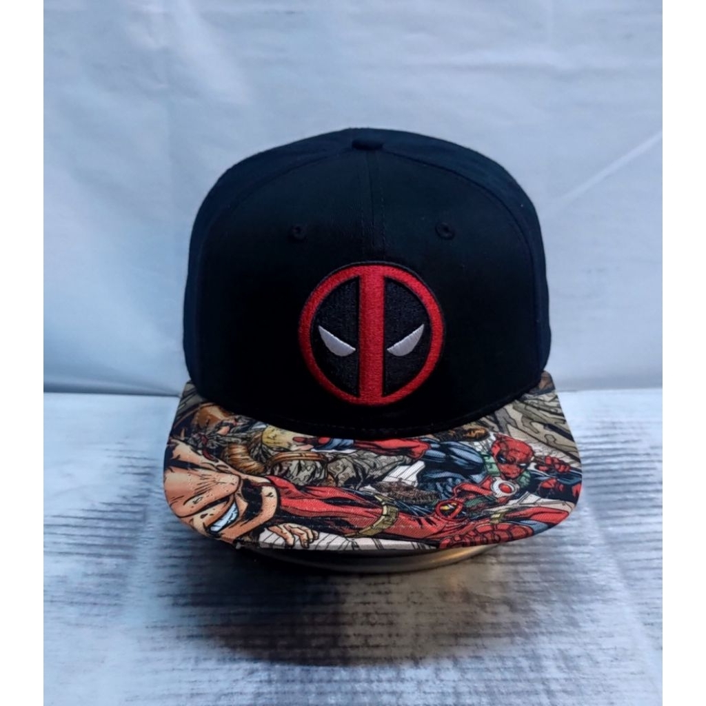 Topi DEADPOOL 2Tone AoP Snapback Official Marvel Authentic Ori 2nd New
