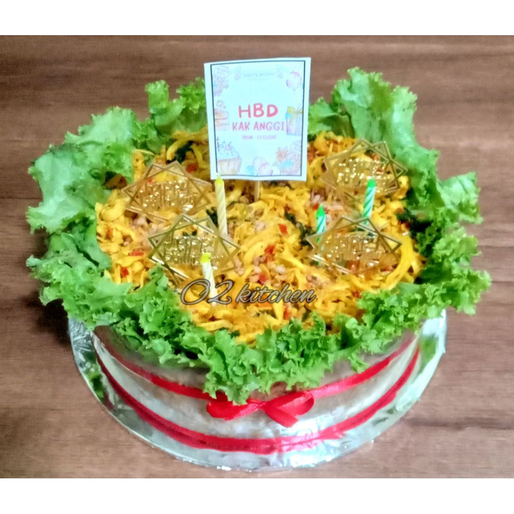 Cake ulangtahun ulang tahun cake mie ayam suwir