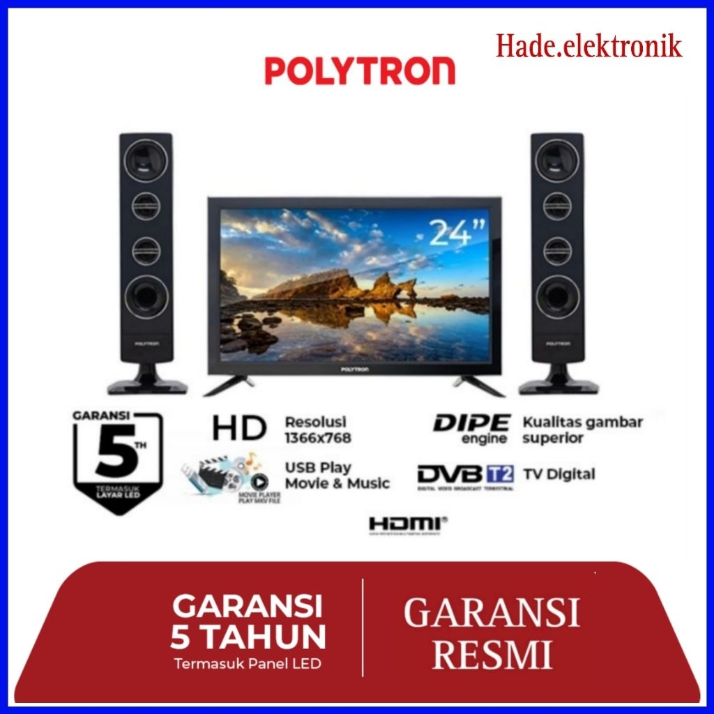 TV POLYTRON Cinemax Digital TV 24 inch PLD 24TV