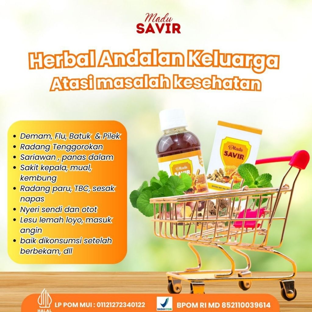 

Madu Savir 280 gr - Original - Madu Batuk, Pilek, Demam, dll