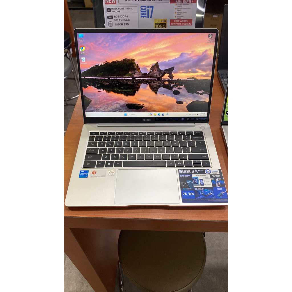 LAPTOP TECNO I5 RAM 16GB SSD 512GB