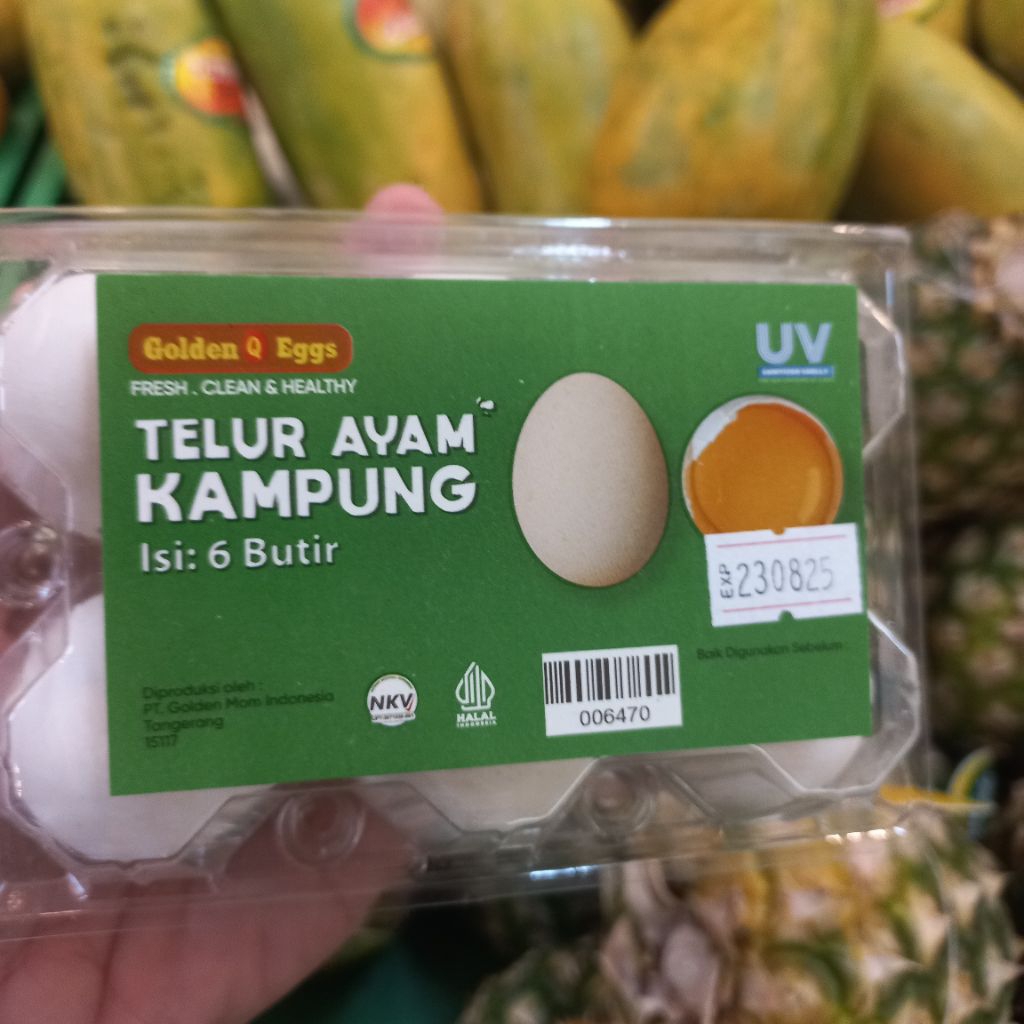 

telur ayam kampung premium isi 6
