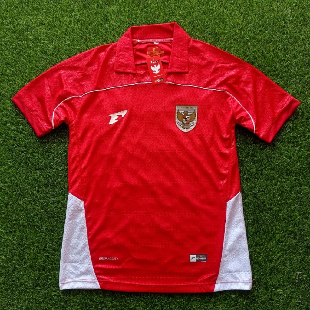 PREMIUM PI JERSEY TIMNAS INDONESIA HOME 2025 PI LOGO GARUDA RUBBER LOGO GARUDA 3D KARET TIMBUL